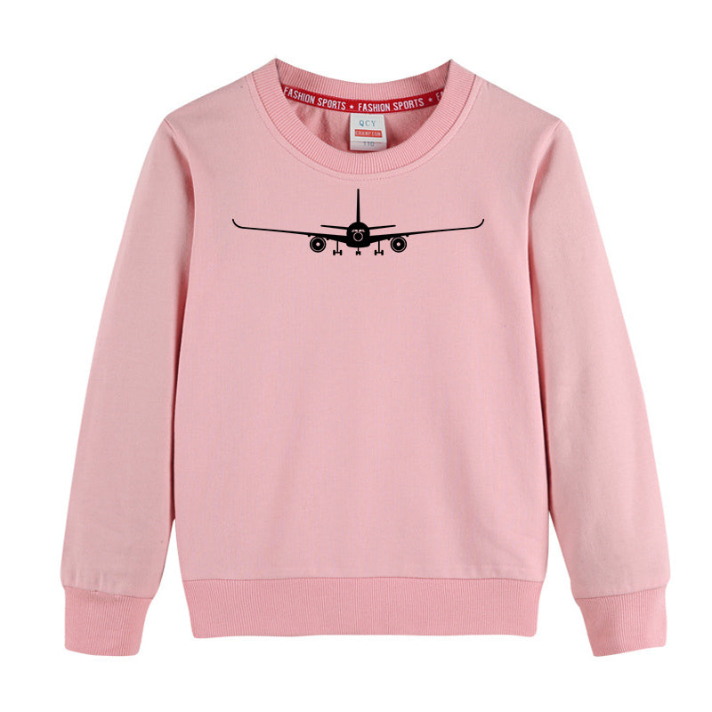 Airbus A350 Silhouette Designed "CHILDREN" Sweatshirts