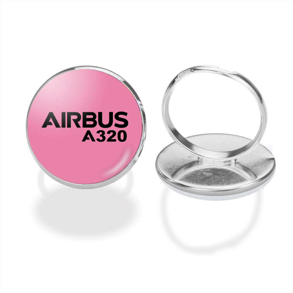 Airbus A320 & Text Designed Rings