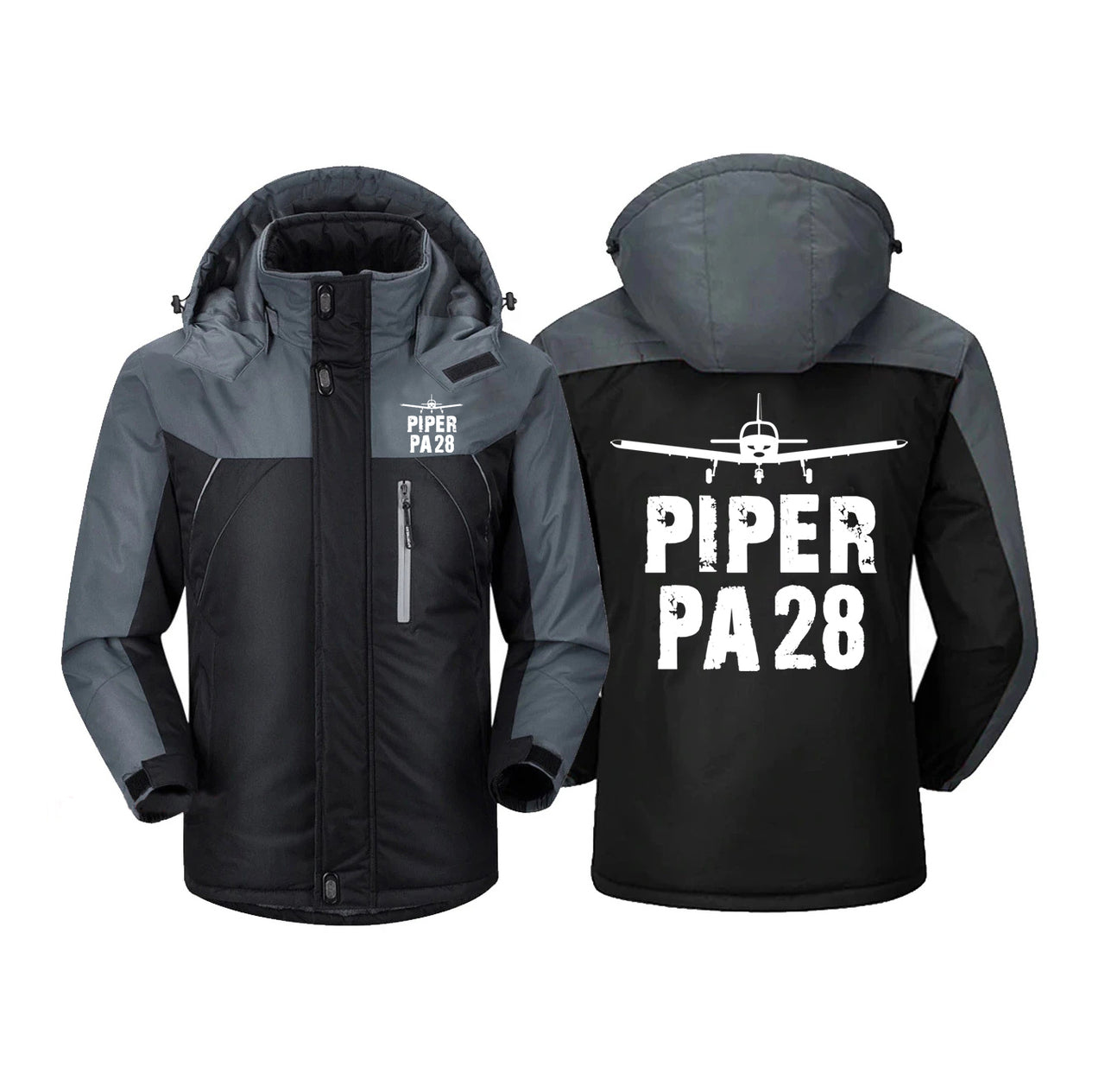 Piper PA28 & Plane Designed Thick Winter Jackets