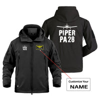 Thumbnail for Piper PA28 & Plane Designed Military Jackets (Customizable)