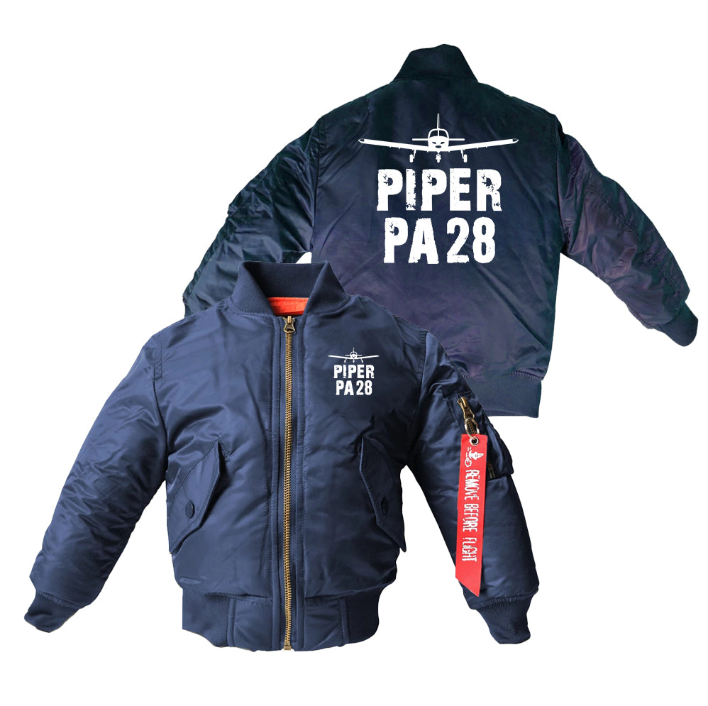 Piper PA28 & Plane Designed Children Bomber Jackets