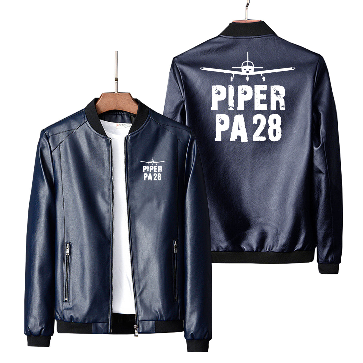 Piper PA28 & Plane Designed PU Leather Jackets