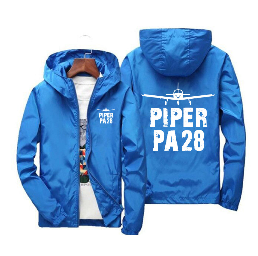 Piper PA28 & Plane Designed Windbreaker Jackets