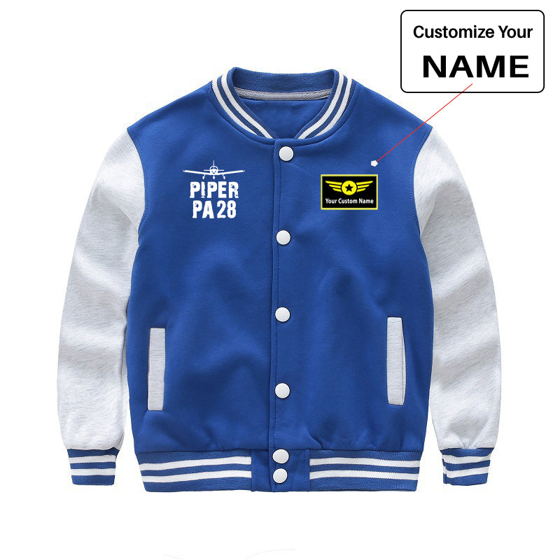 Piper PA28 & Plane Designed "CHILDREN" Baseball Jackets