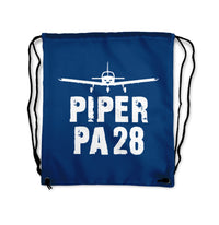 Thumbnail for Piper PA28 & Plane Designed Drawstring Bags