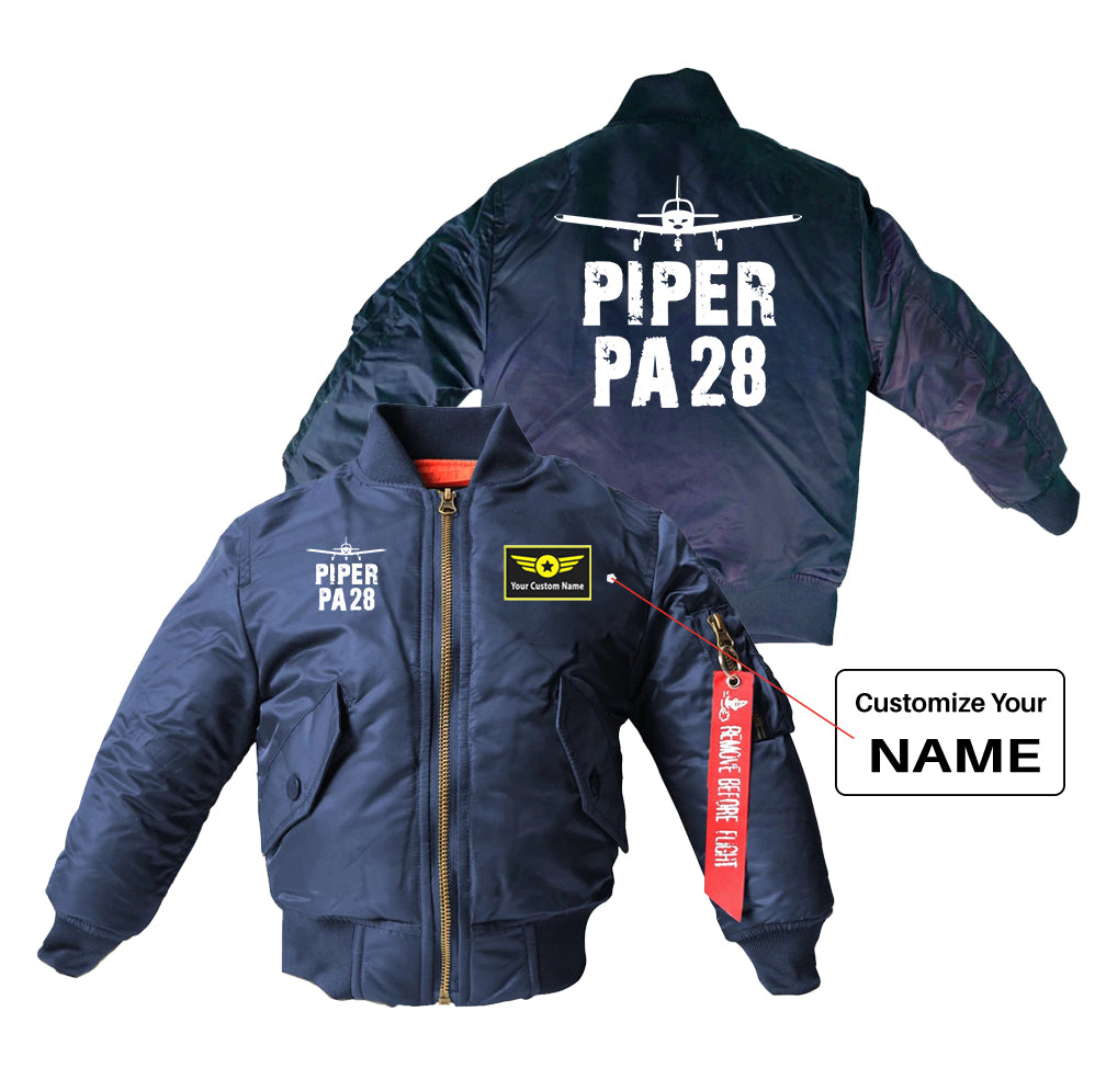 Piper PA28 & Plane Designed Children Bomber Jackets