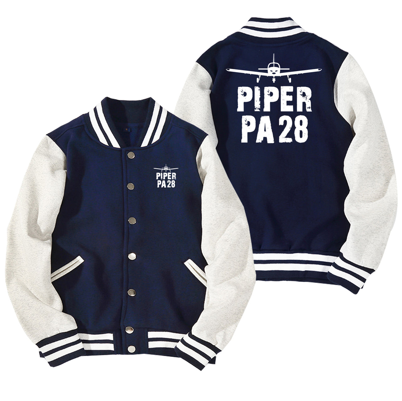 Piper PA28 & Plane Designed Baseball Style Jackets