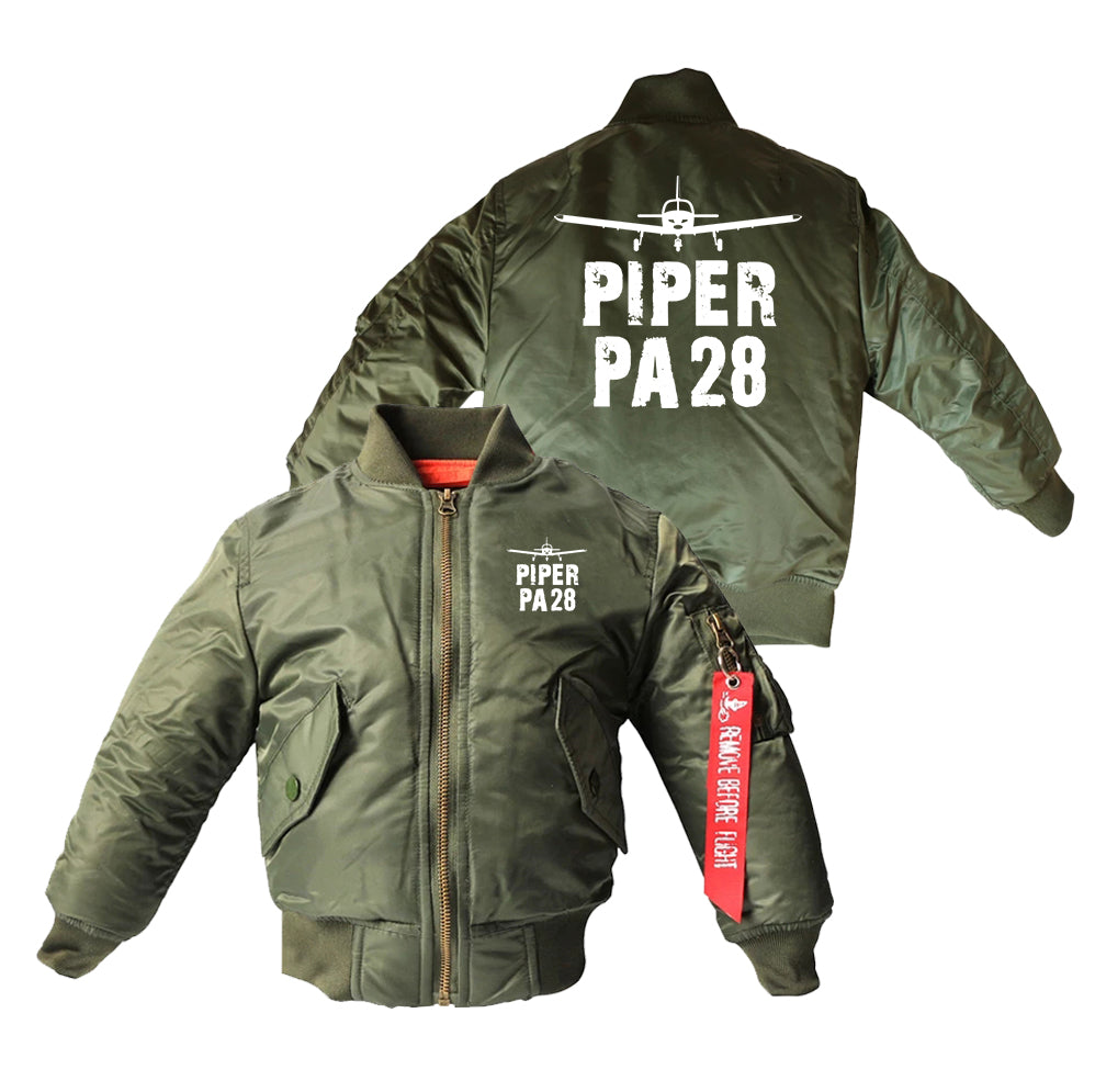 Piper PA28 & Plane Designed Children Bomber Jackets