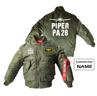 Thumbnail for Piper PA28 & Plane Designed Children Bomber Jackets