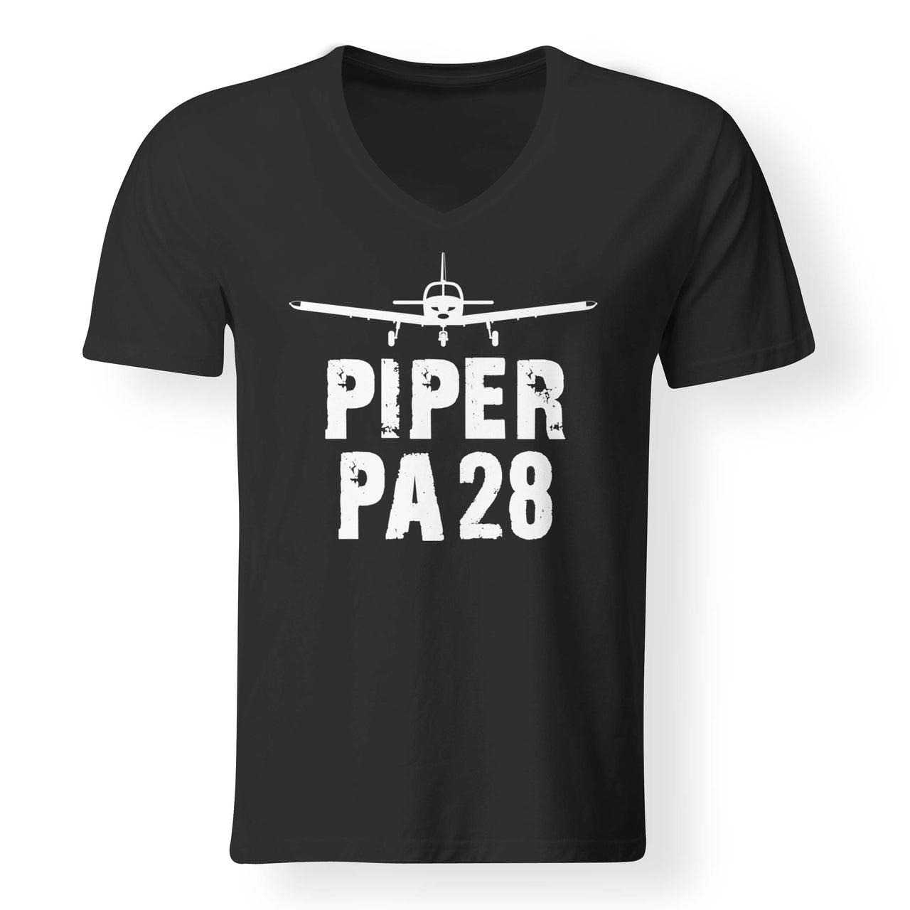 Piper PA28 & Plane Designed V-Neck T-Shirts