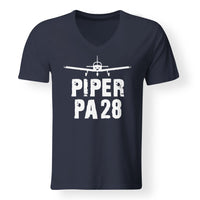 Thumbnail for Piper PA28 & Plane Designed V-Neck T-Shirts