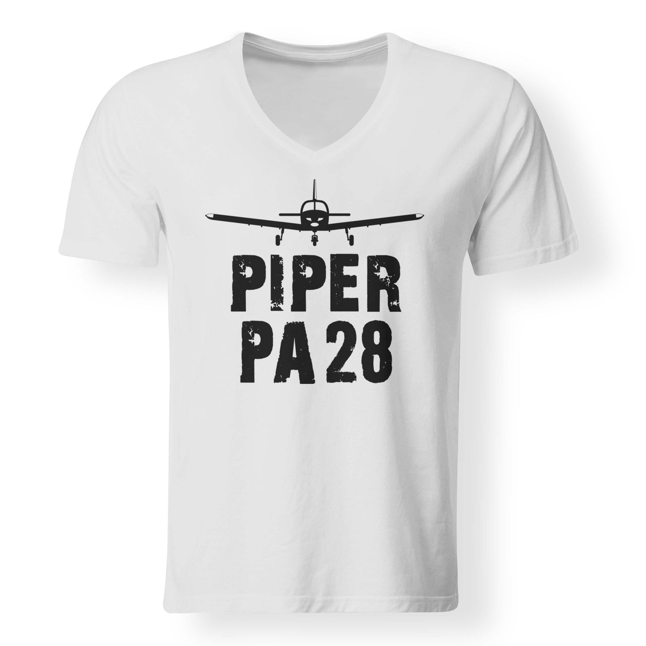 Piper PA28 & Plane Designed V-Neck T-Shirts