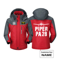 Thumbnail for Piper PA28 & Plane Designed Thick Winter Jackets