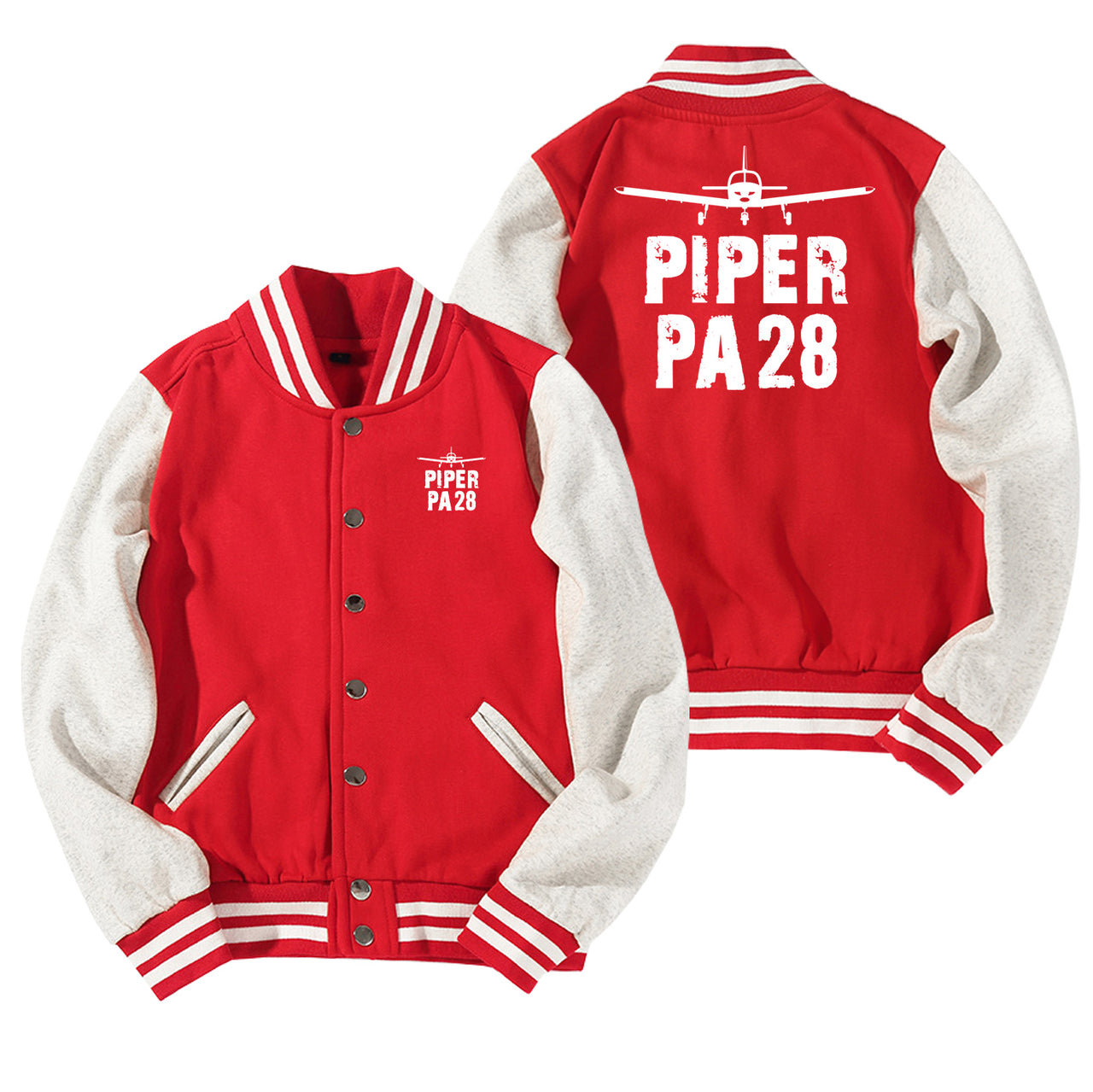 Piper PA28 & Plane Designed Baseball Style Jackets