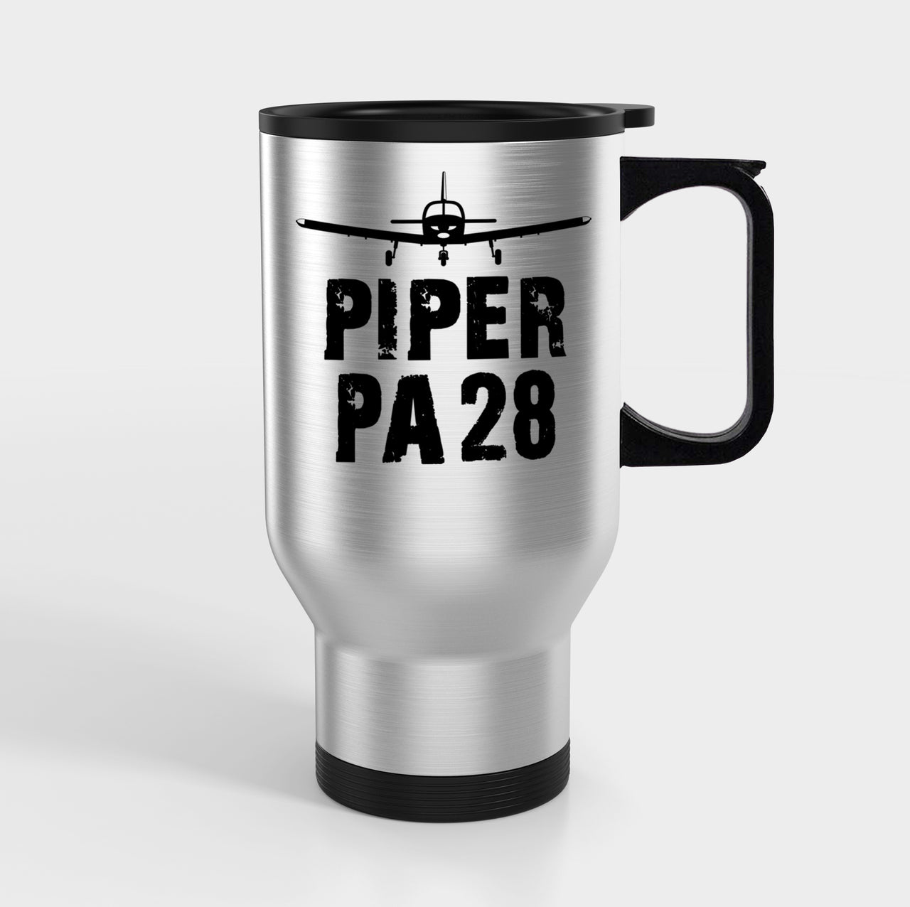 Piper PA28 & Plane Designed Travel Mugs (With Holder)