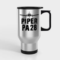 Thumbnail for Piper PA28 & Plane Designed Travel Mugs (With Holder)