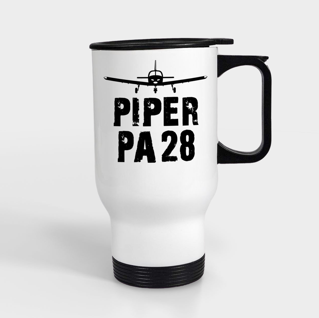 Piper PA28 & Plane Designed Travel Mugs (With Holder)