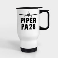 Thumbnail for Piper PA28 & Plane Designed Travel Mugs (With Holder)