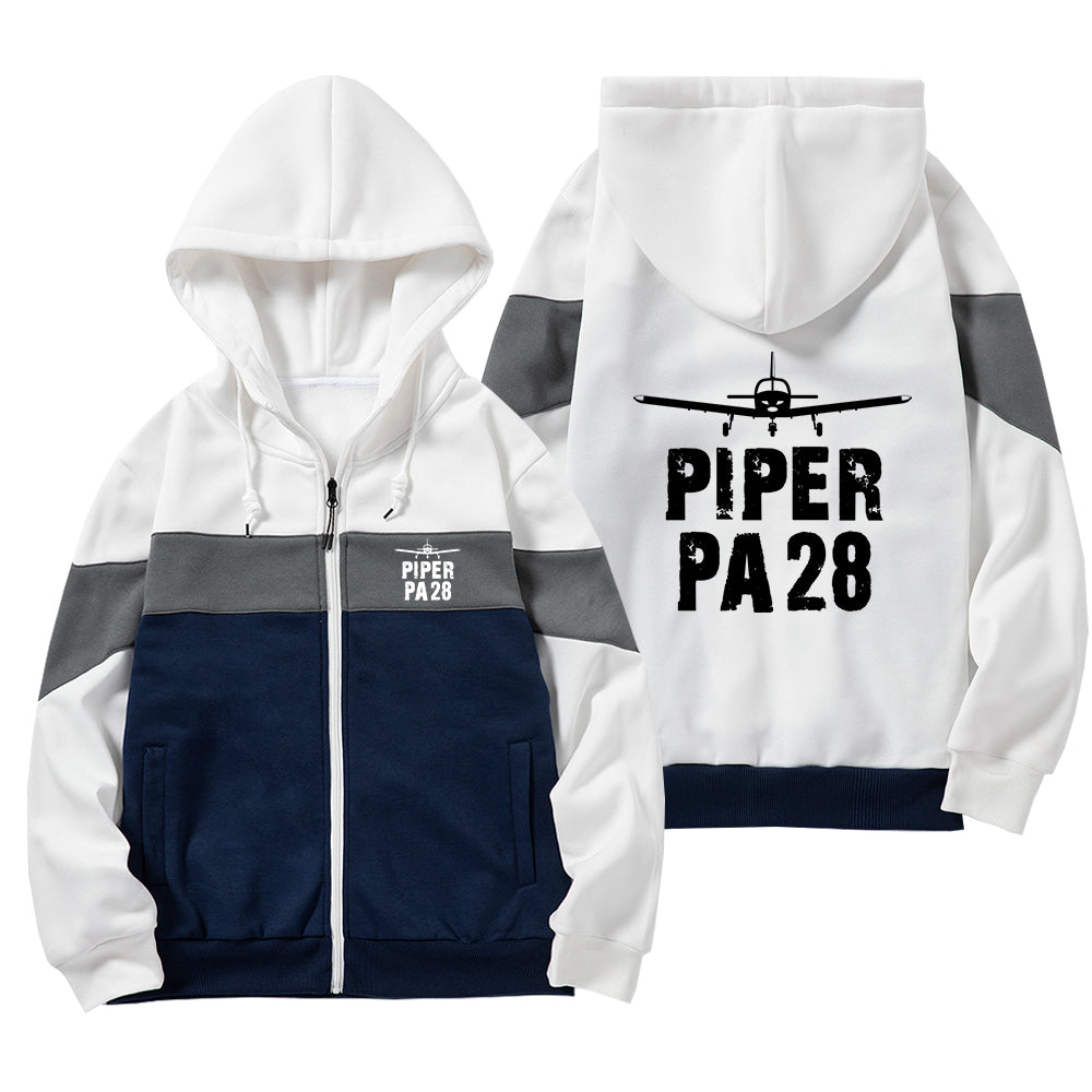 Piper PA28 & Plane Designed Colourful Zipped Hoodies