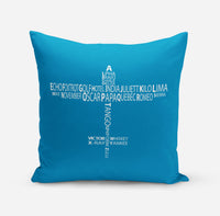 Thumbnail for Propeller Shape Aviation Alphabet Designed Pillows