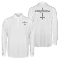 Thumbnail for Propeller Shape Aviation Alphabet Designed Long Sleeve Polo T-Shirts (Double-Side)