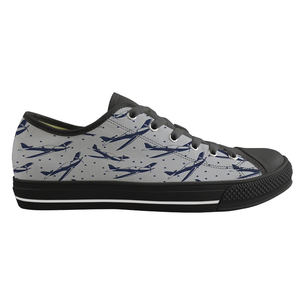 Propellers & Stars Designed Canvas Shoes (Women)