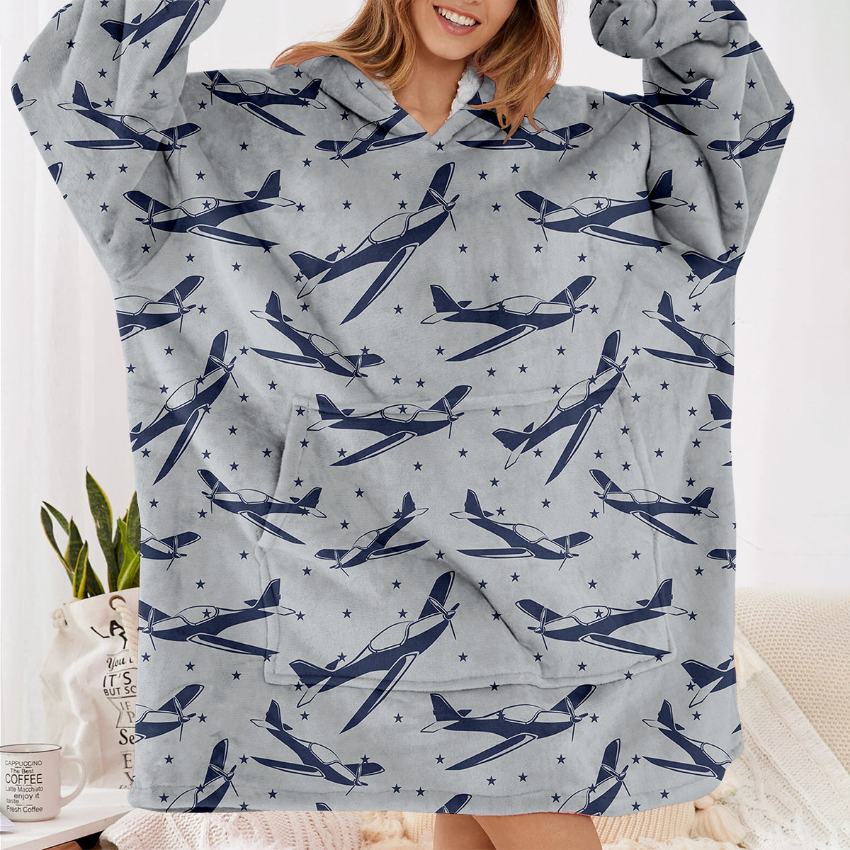 Propellers & Stars Designed Blanket Hoodies