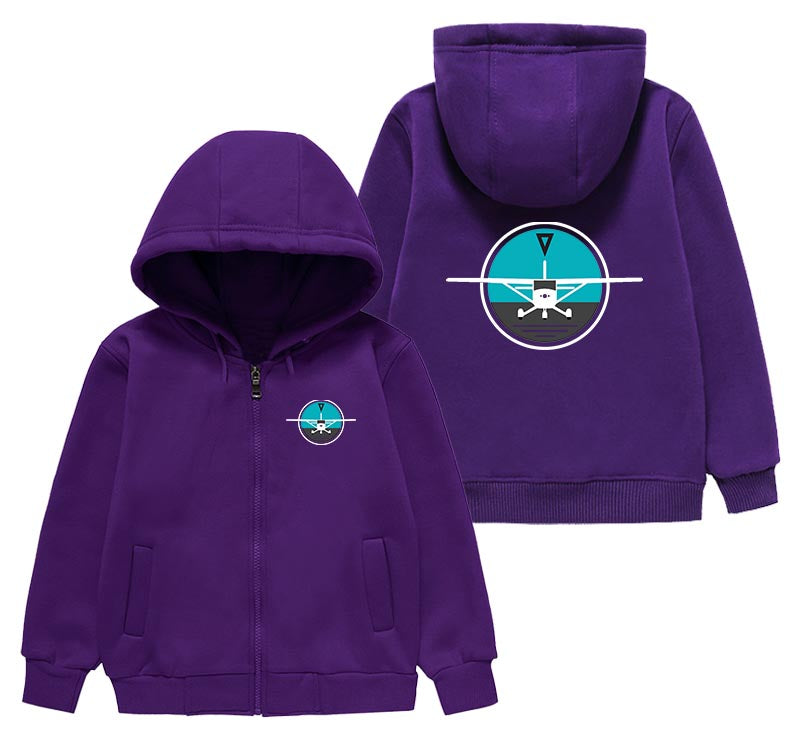 Cessna & Gyro Designed "CHILDREN" Zipped Hoodies