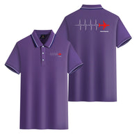 Thumbnail for Aviation Heartbeats Designed Stylish Polo T-Shirts (Double-Side)