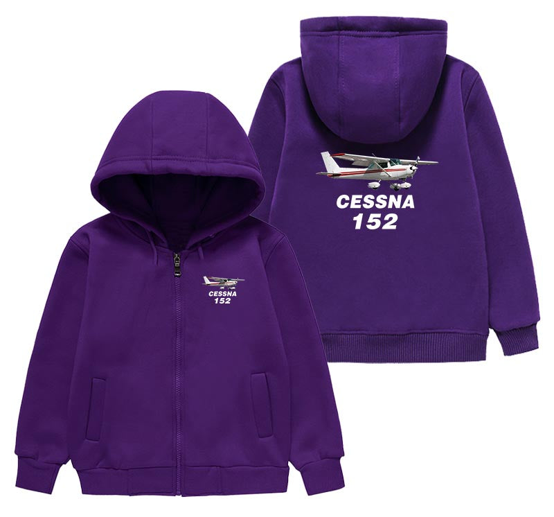 The Cessna 152 Designed "CHILDREN" Zipped Hoodies