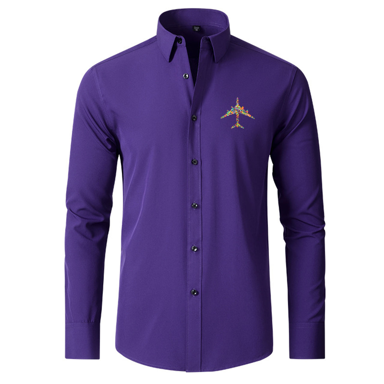 Colourful Airplane Designed Long Sleeve Shirts