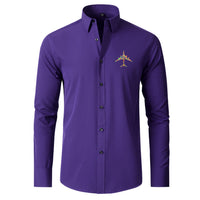 Thumbnail for Colourful Airplane Designed Long Sleeve Shirts