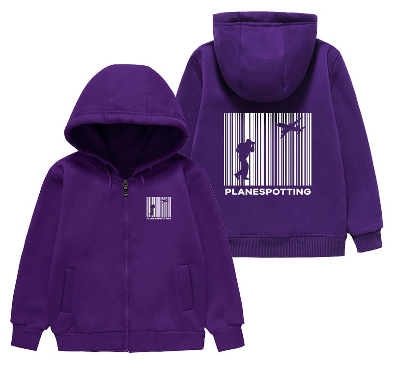 Planespotting Designed "CHILDREN" Zipped Hoodies