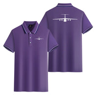 Thumbnail for Ilyushin IL-76 Silhouette Designed Stylish Polo T-Shirts (Double-Side)