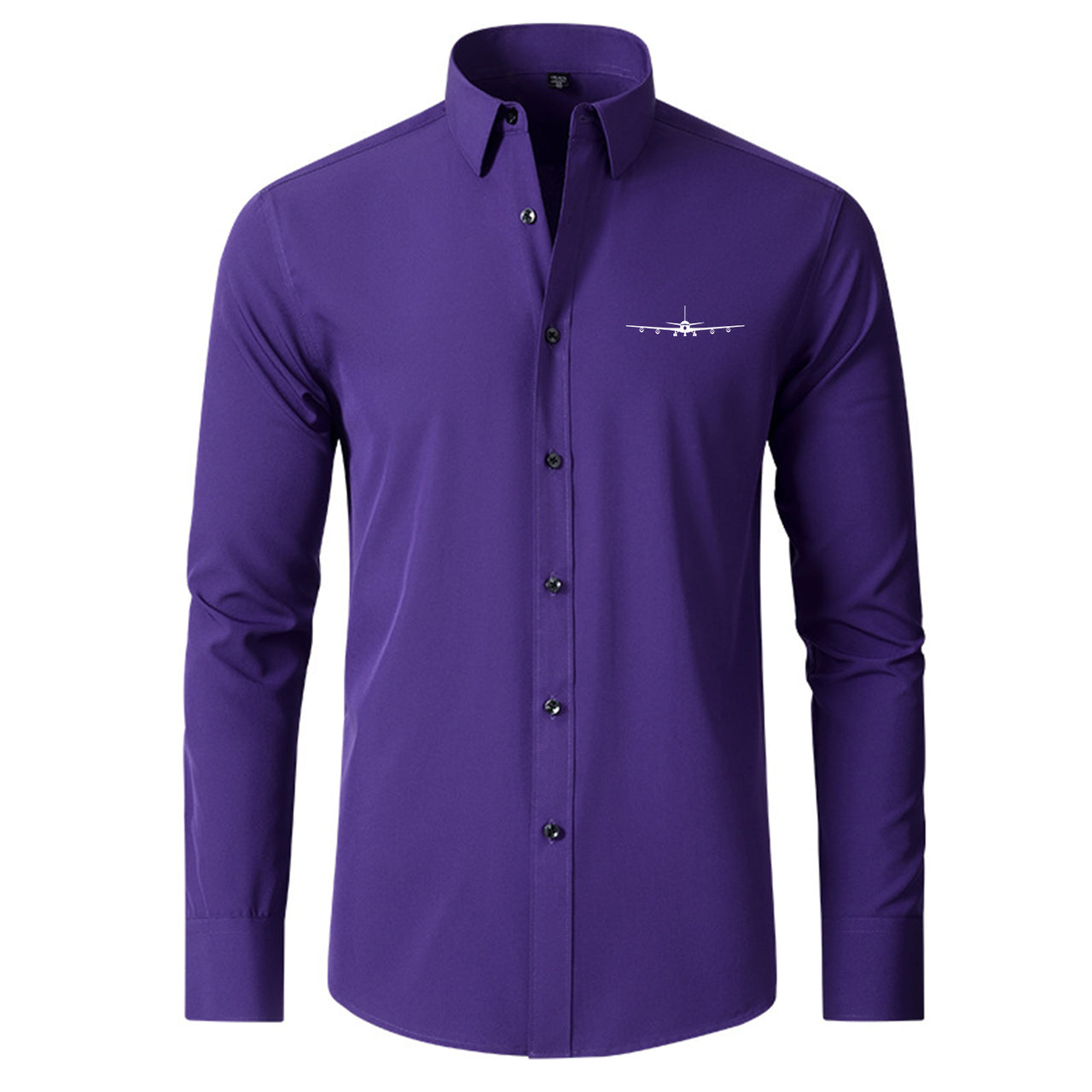 Boeing 707 Silhouette Designed Long Sleeve Shirts