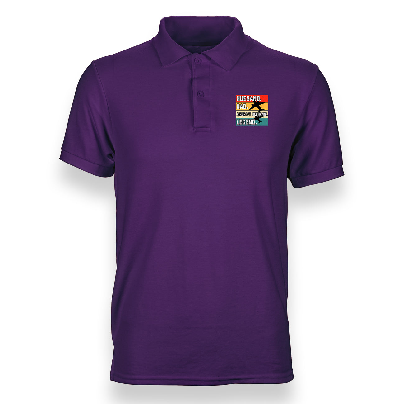 Husband & Dad & Aircraft Mechanic & Legend Designed "WOMEN" Polo T-Shirts