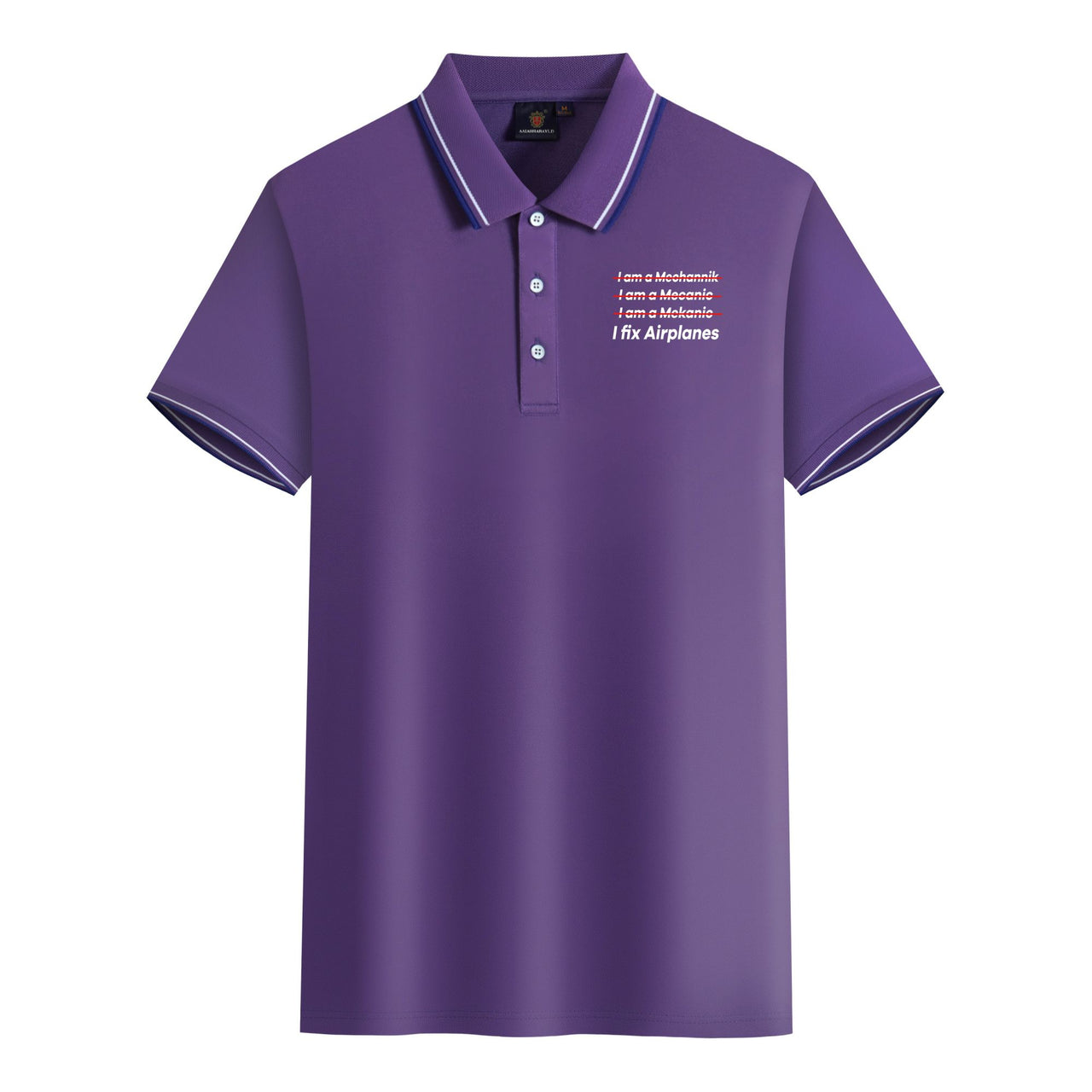 I Fix Airplanes Designed Stylish Polo T-Shirts