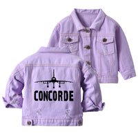 Thumbnail for Concorde & Plane Designed Children Denim Jackets