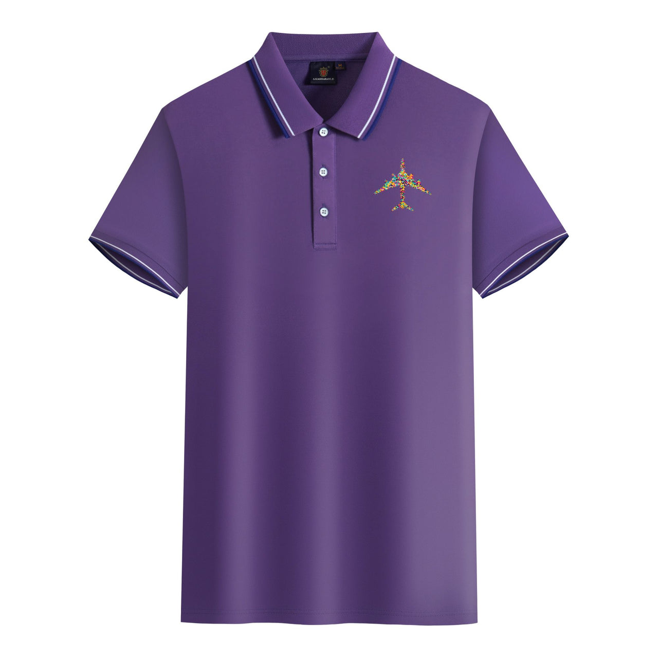 Colourful Airplane Designed Stylish Polo T-Shirts