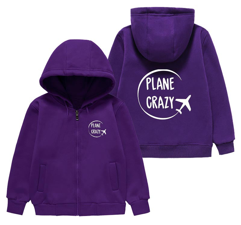 Plane Crazy Designed "CHILDREN" Zipped Hoodies