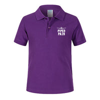 Thumbnail for Piper PA28 & Plane Designed Children Polo T-Shirts