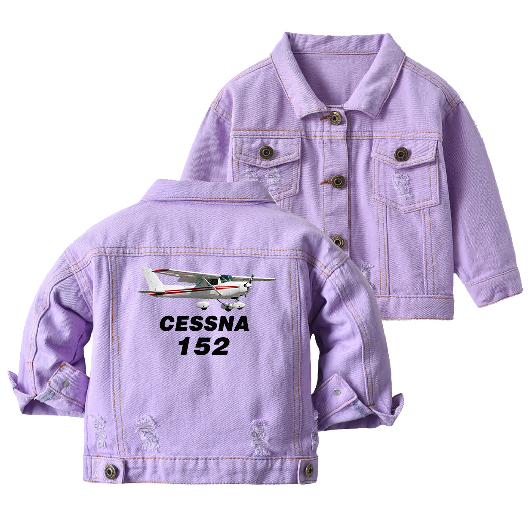 The Cessna 152 Designed Children Denim Jackets