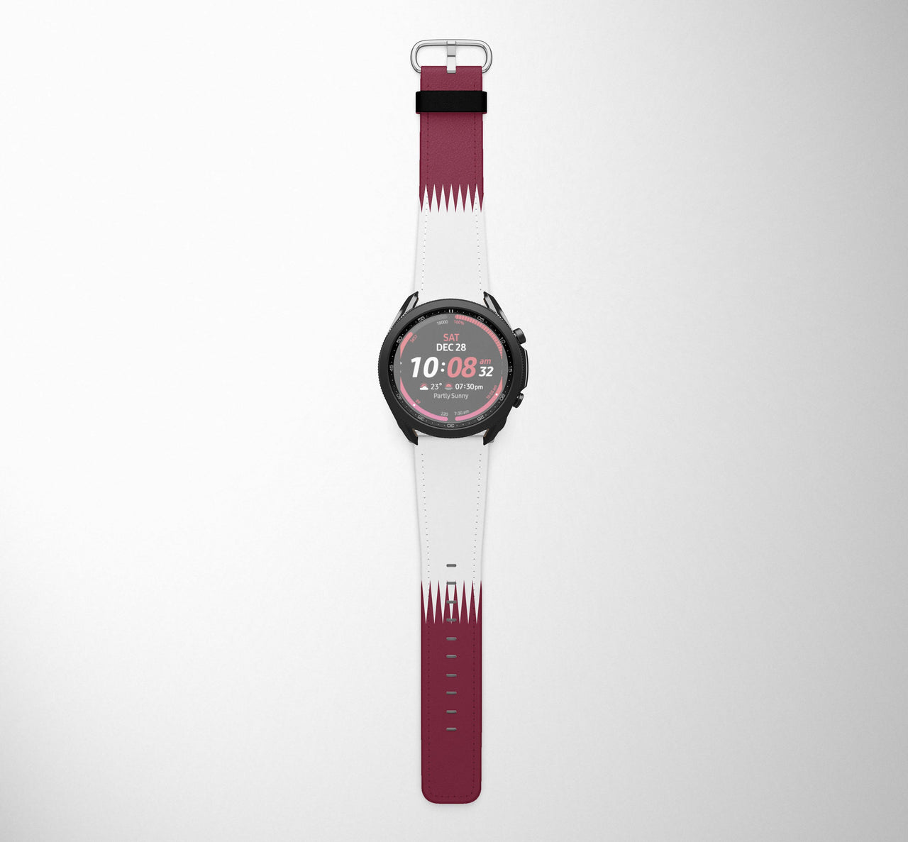 Qatar Flag Samsung & Huawei Watch Bands