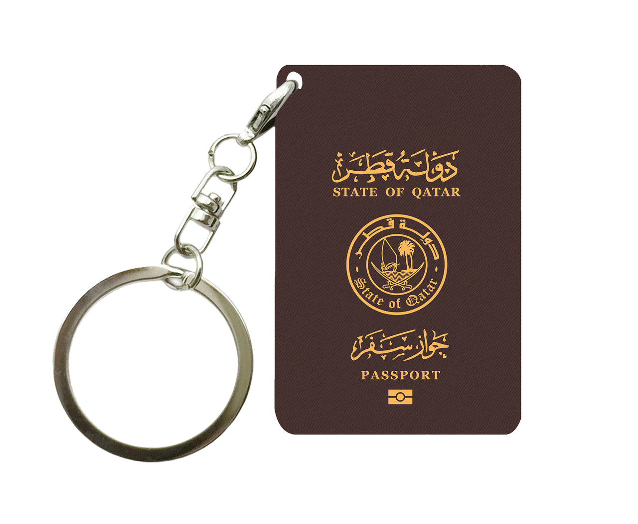 Qatar Passport Designed Key Chains