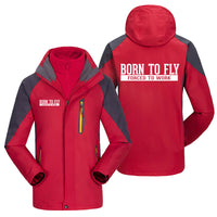 Thumbnail for Born To Fly Forced To Work Designed Thick Skiing Jackets