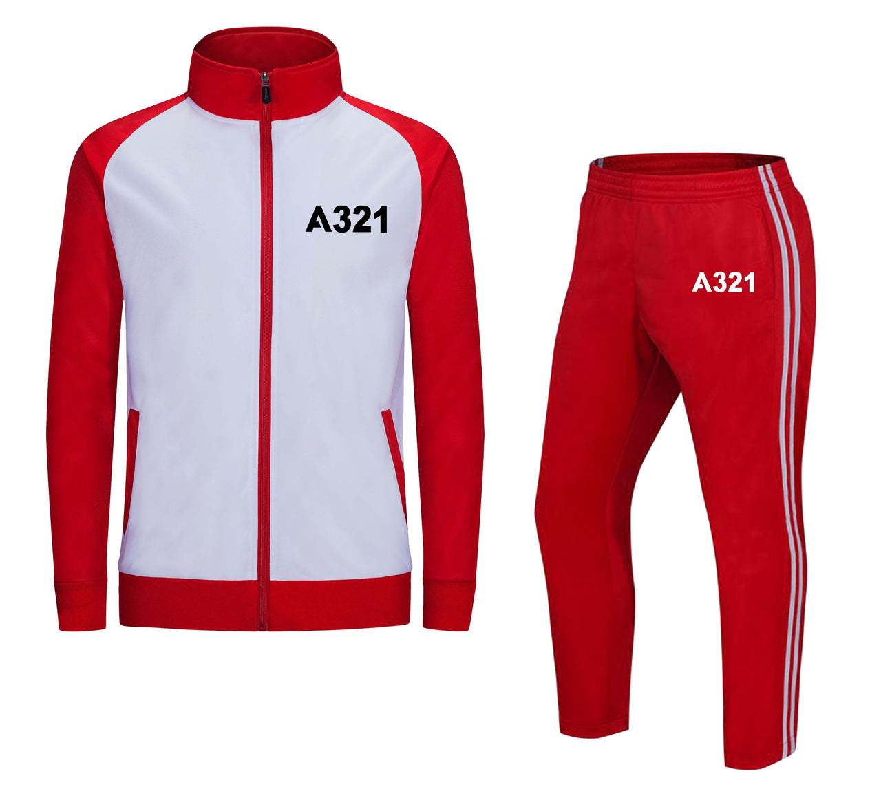 A321 Flat Text Designed "CHILDREN" Tracksuits