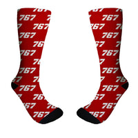 Thumbnail for 767 Flat Text Designed Socks