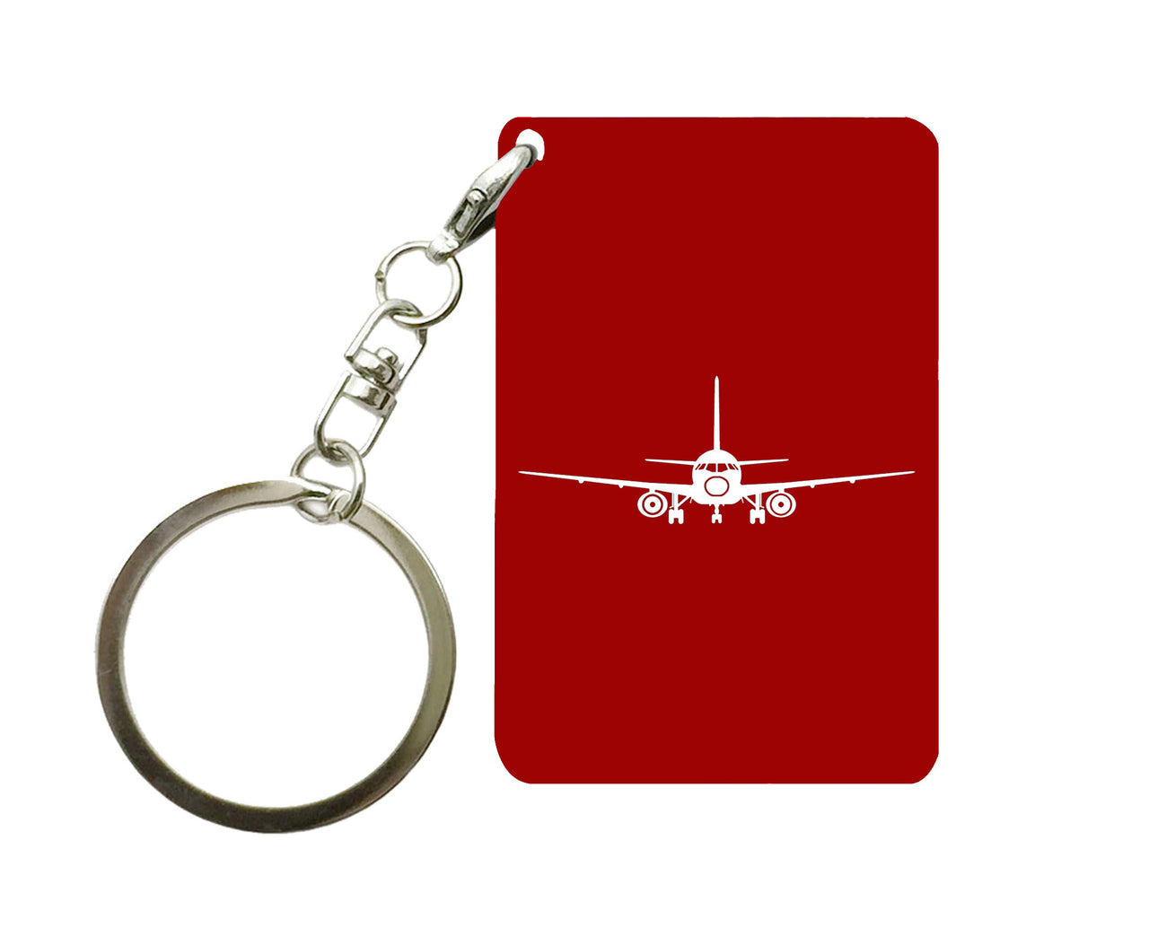 Sukhoi Superjet 100 Silhouette Designed Key Chains