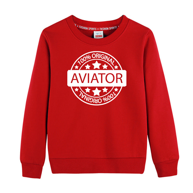 100 Original Aviator Designed "CHILDREN" Sweatshirts