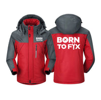 Thumbnail for Born To Fix Airplanes Designed Thick Winter Jackets